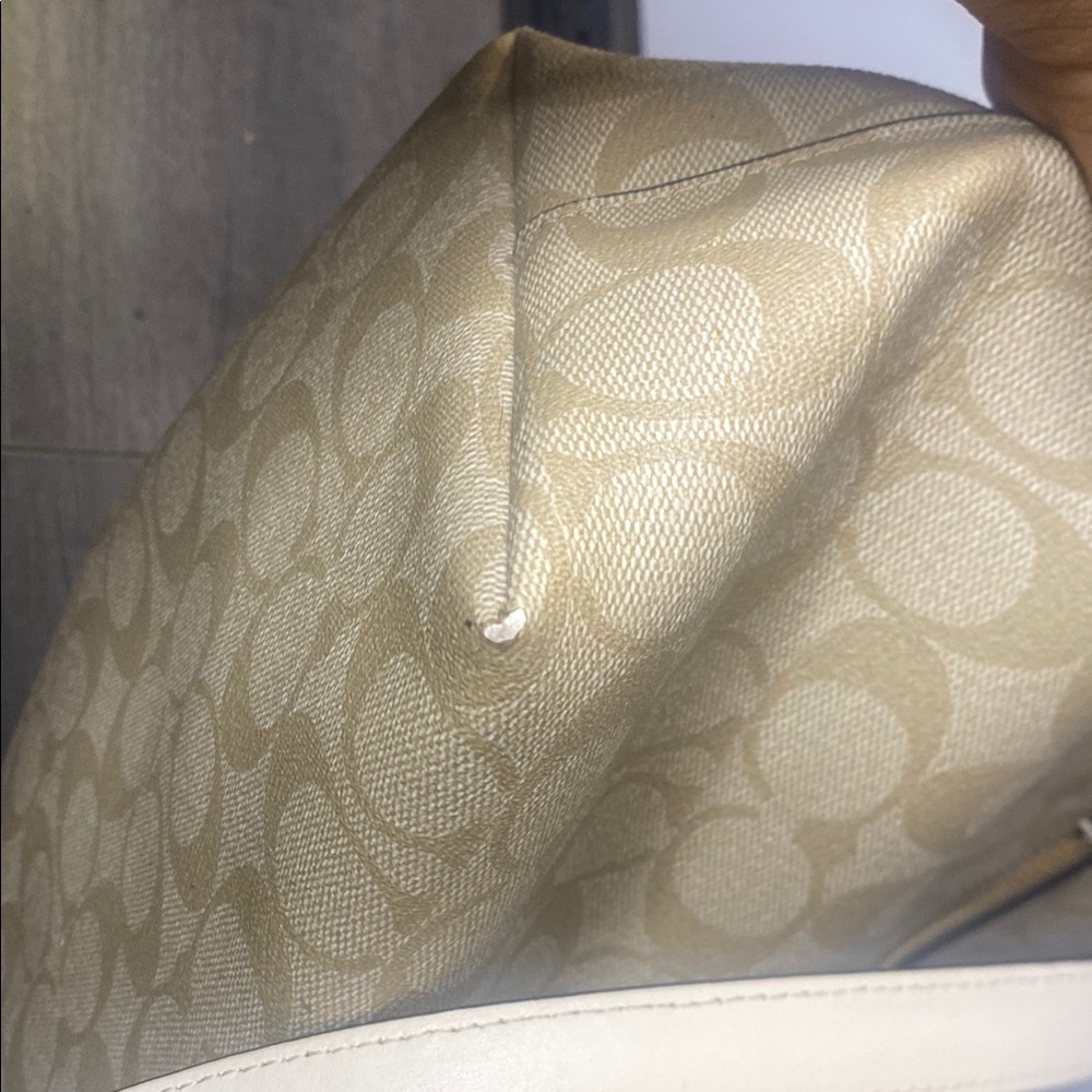 Coach Tan Signature Tote Bag - Picture 11 of 12
